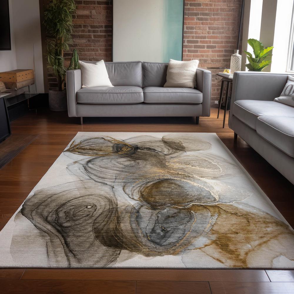 Chantille ACN513 Brown 3' x 5' Rug. Picture 6