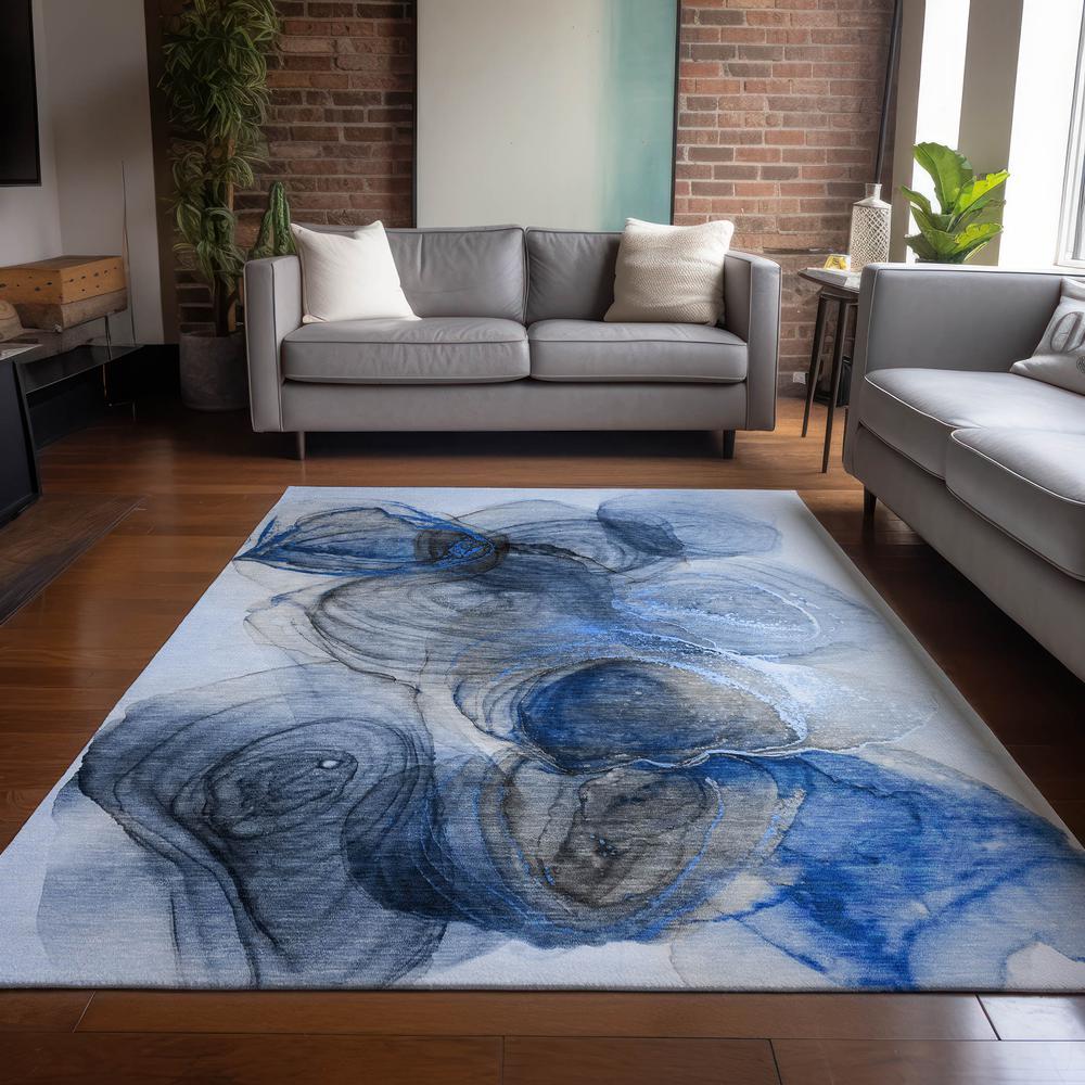 Chantille ACN513 Blue 3' x 5' Rug. Picture 7