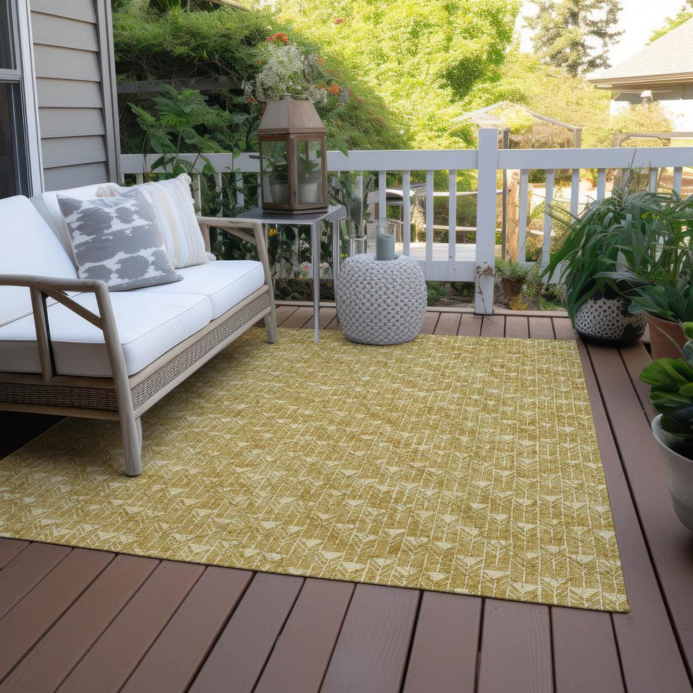 Chantille ACN514 Gold 3' x 5' Rug. Picture 8