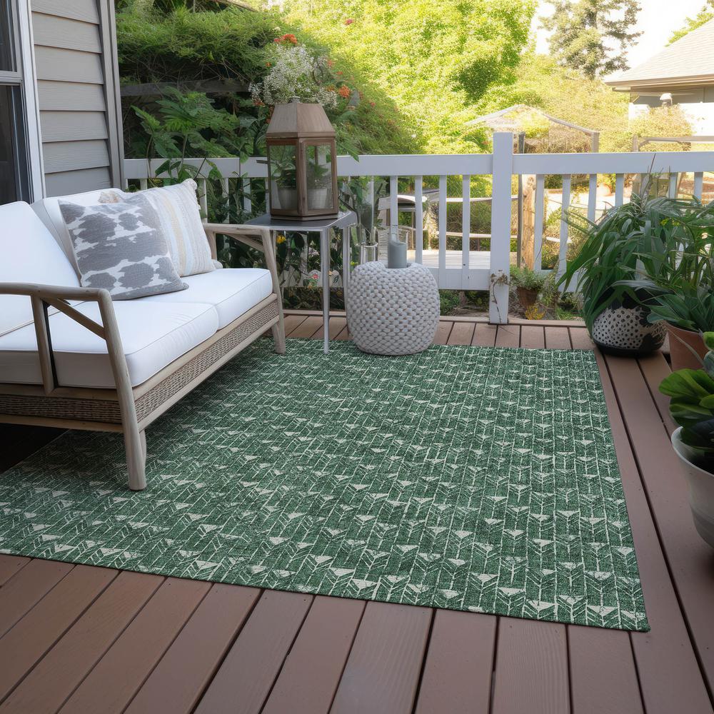 Chantille ACN514 Green 3' x 5' Rug. Picture 8