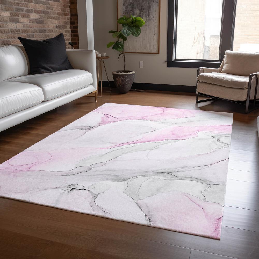 Chantille ACN515 Pink 3' x 5' Rug. Picture 7