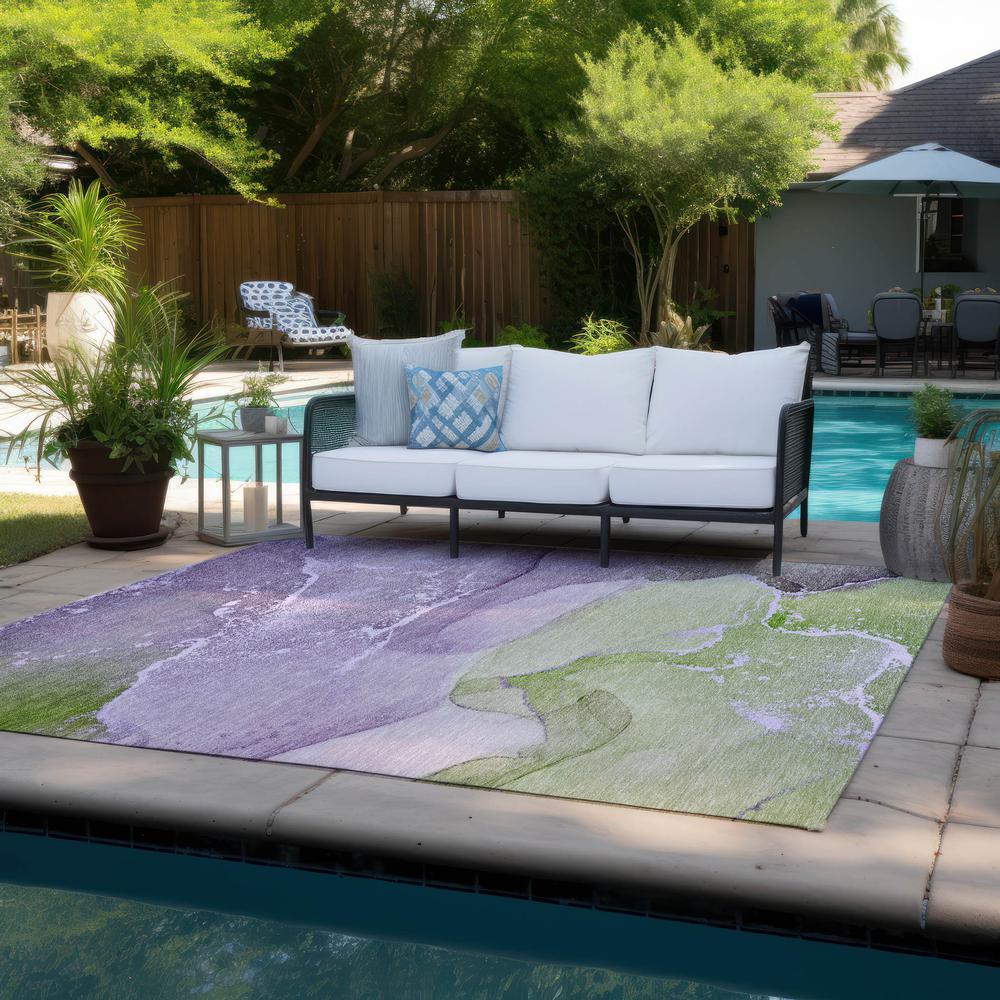Chantille ACN517 Purple 3' x 5' Rug. Picture 8