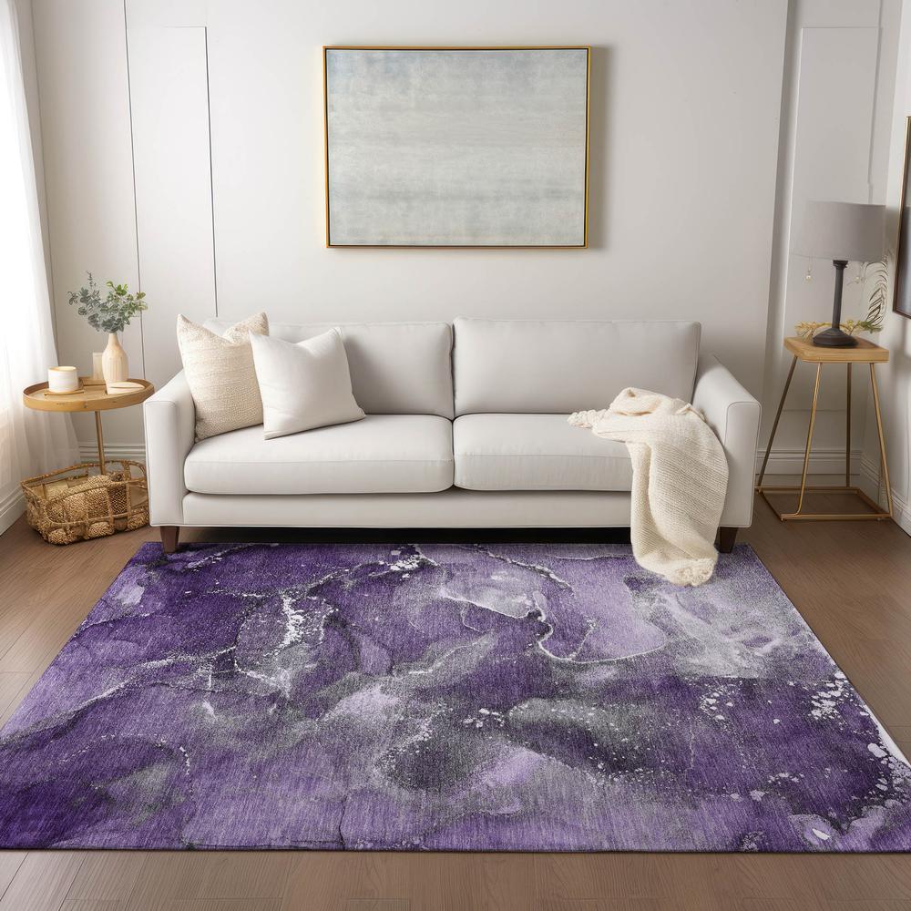 Chantille ACN518 Purple 3' x 5' Rug. Picture 6