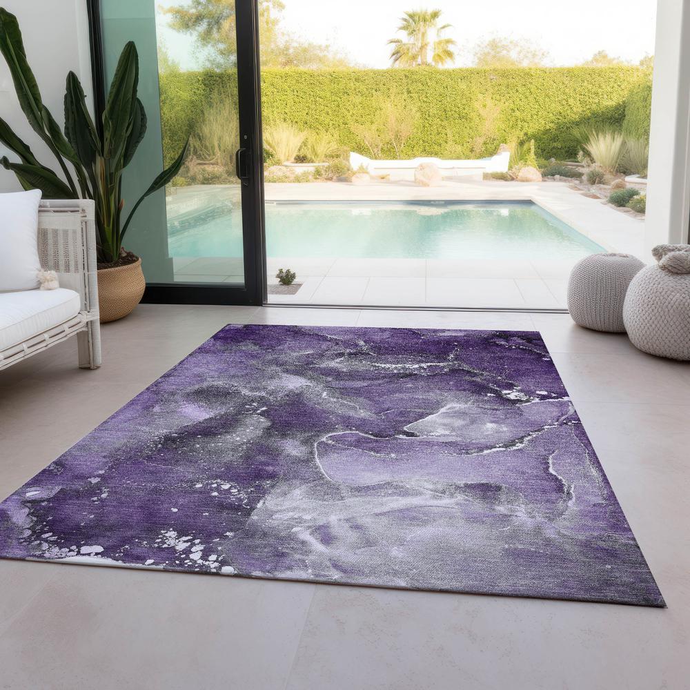 Chantille ACN518 Purple 3' x 5' Rug. Picture 7