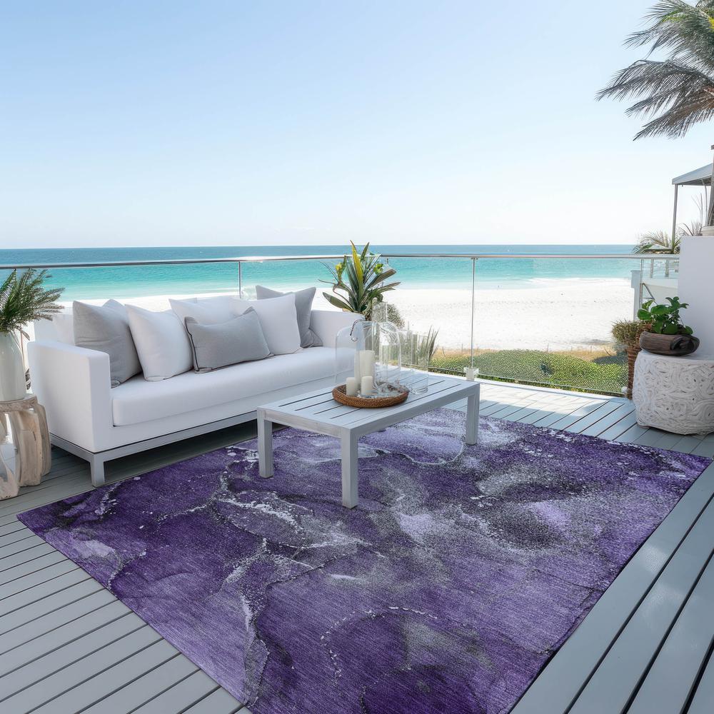 Chantille ACN518 Purple 3' x 5' Rug. Picture 8