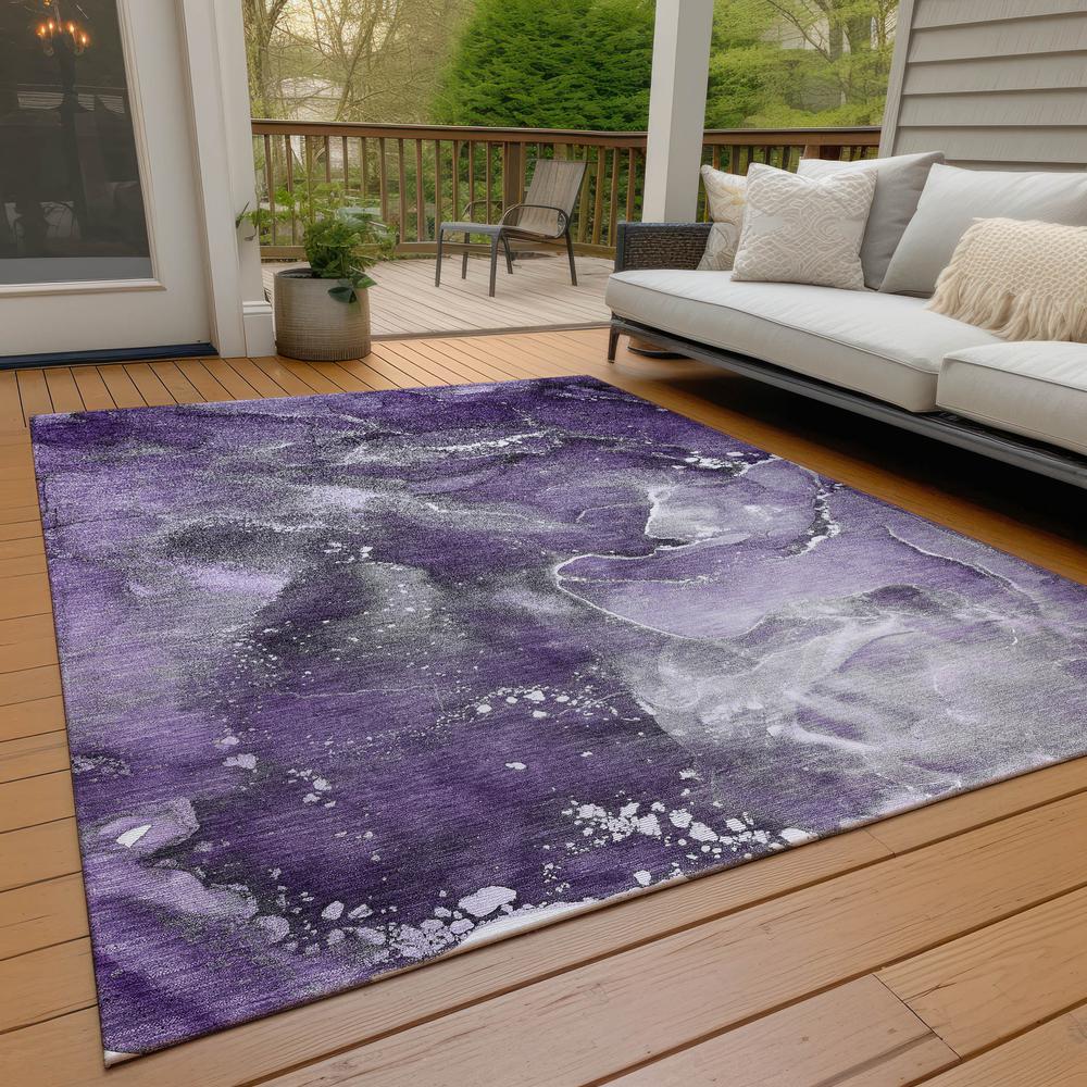 Chantille ACN518 Purple 3' x 5' Rug. Picture 9