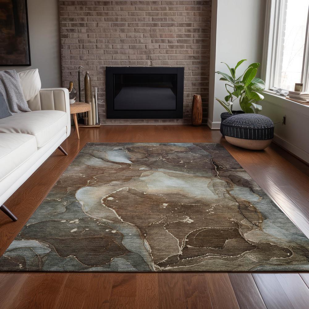Chantille ACN522 Brown 3' x 5' Rug. Picture 7