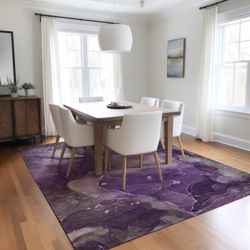 Chantille ACN522 Purple 3' x 5' Rug. Picture 6