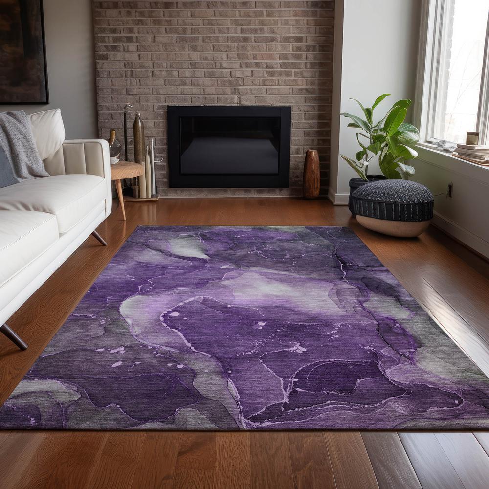 Chantille ACN522 Purple 3' x 5' Rug. Picture 7