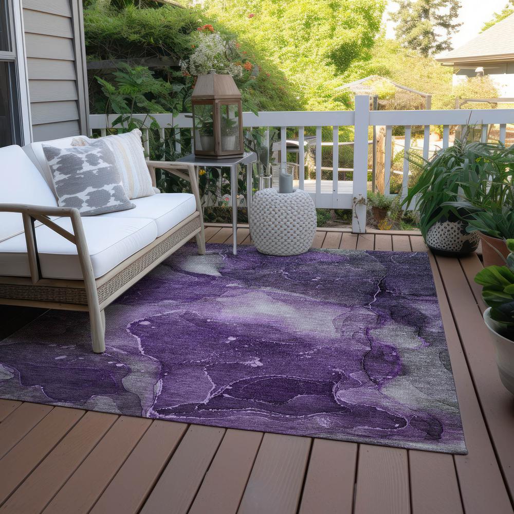 Chantille ACN522 Purple 3' x 5' Rug. Picture 8