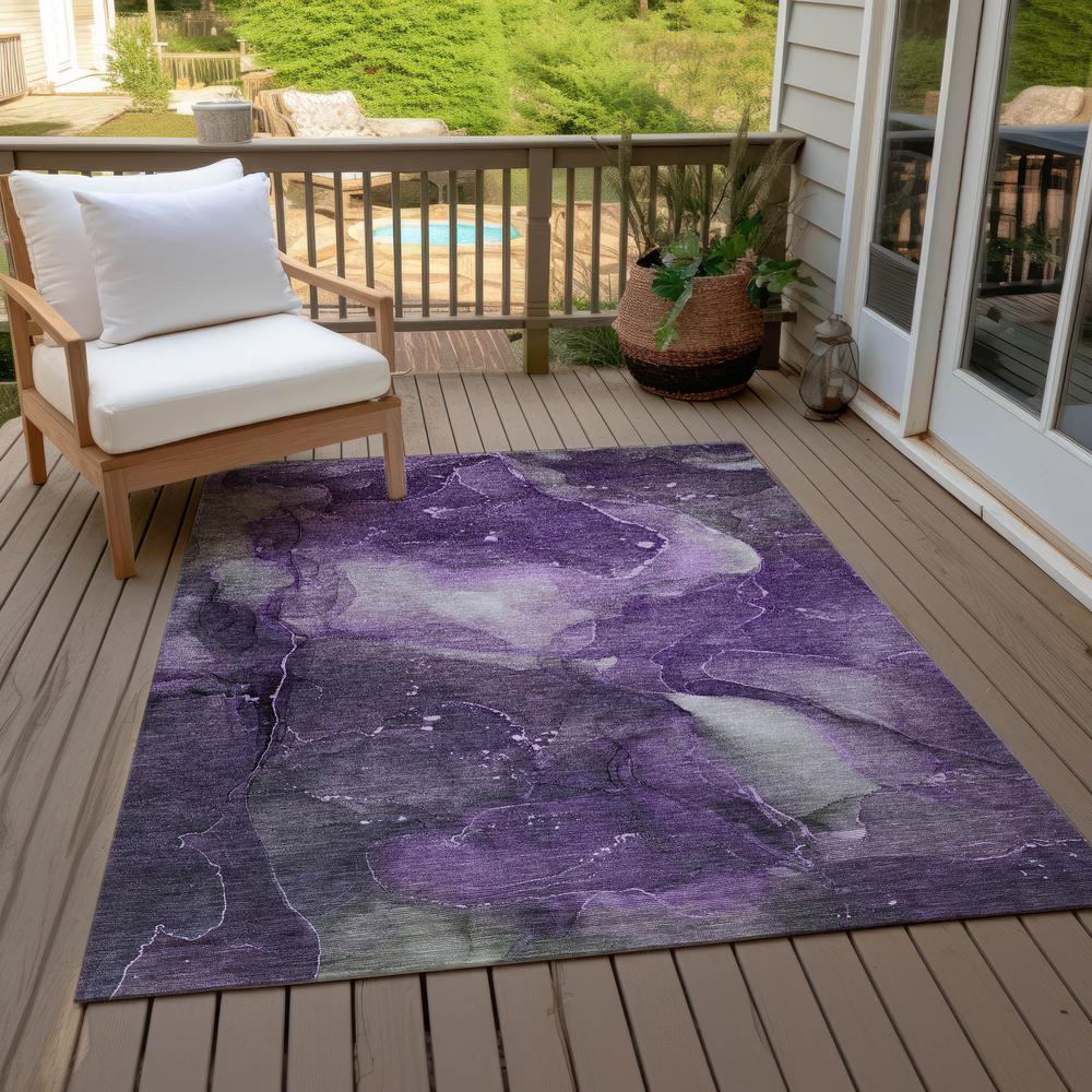 Chantille ACN522 Purple 3' x 5' Rug. Picture 9