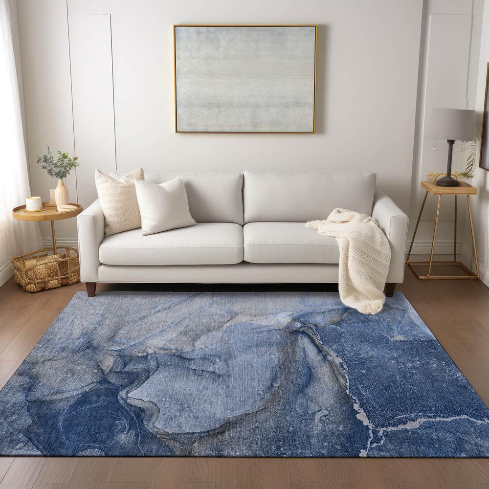 Chantille ACN524 Blue 3' x 5' Rug. Picture 7