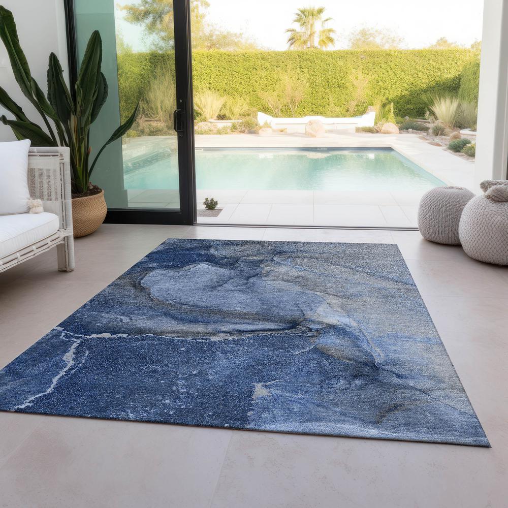 Chantille ACN524 Blue 3' x 5' Rug. Picture 8