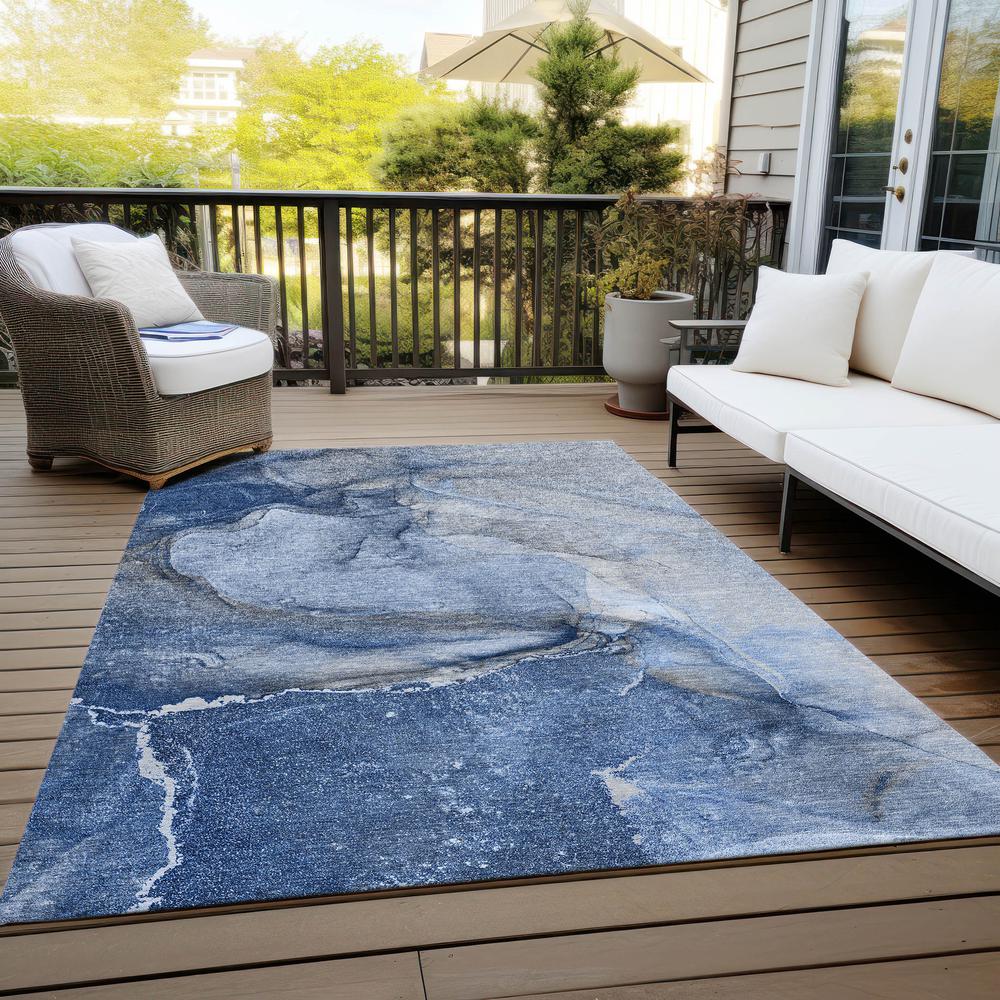 Chantille ACN524 Blue 3' x 5' Rug. Picture 9