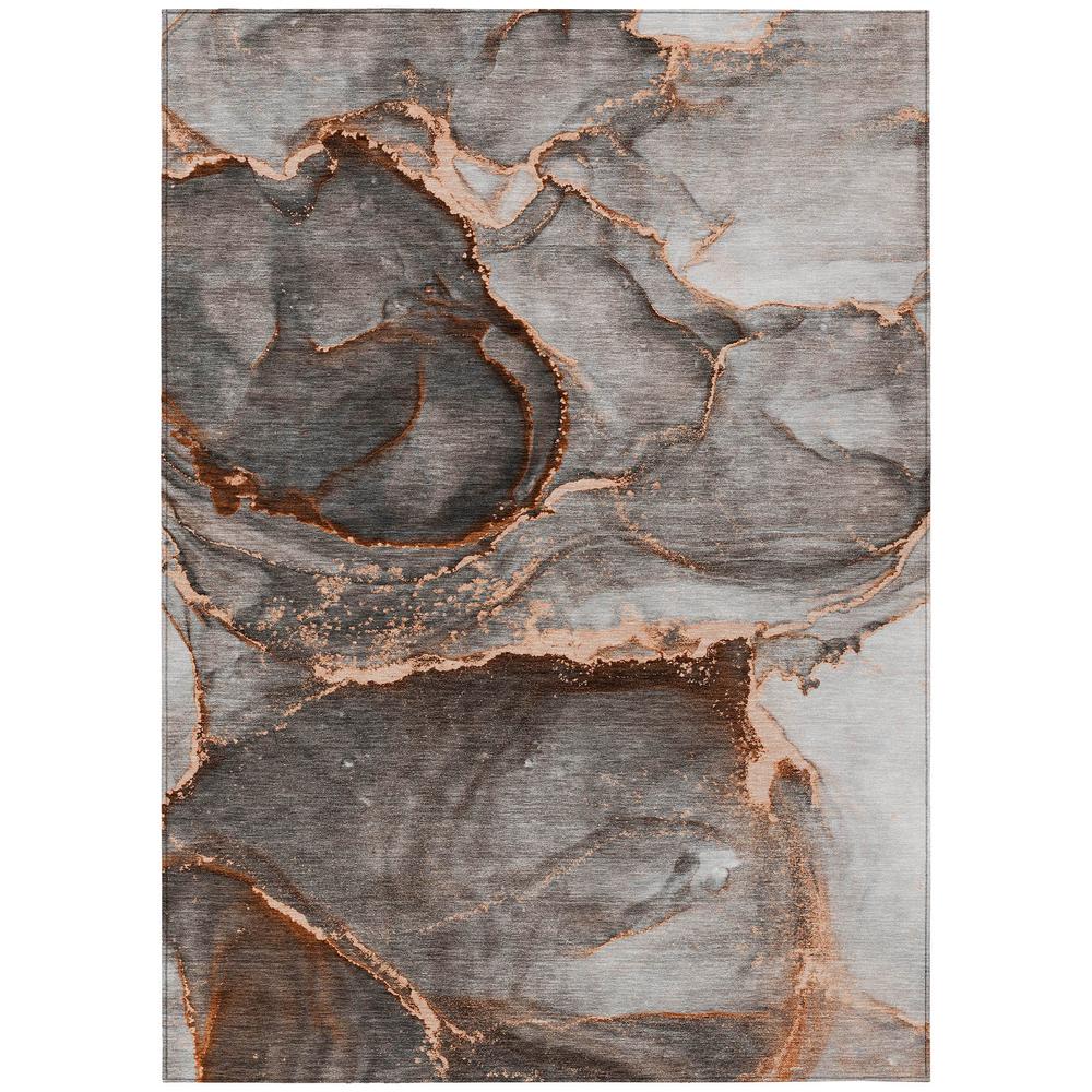 Chantille ACN525 Orange 3' x 5' Rug. Picture 1