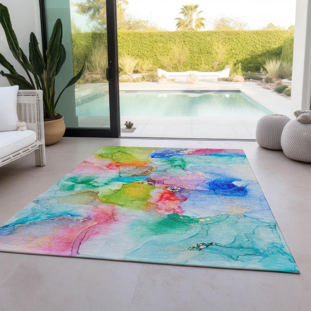 Chantille ACN526 Blue 3' x 5' Rug. Picture 7