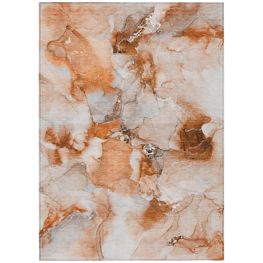 Chantille ACN526 Orange 3' x 5' Rug. Picture 1