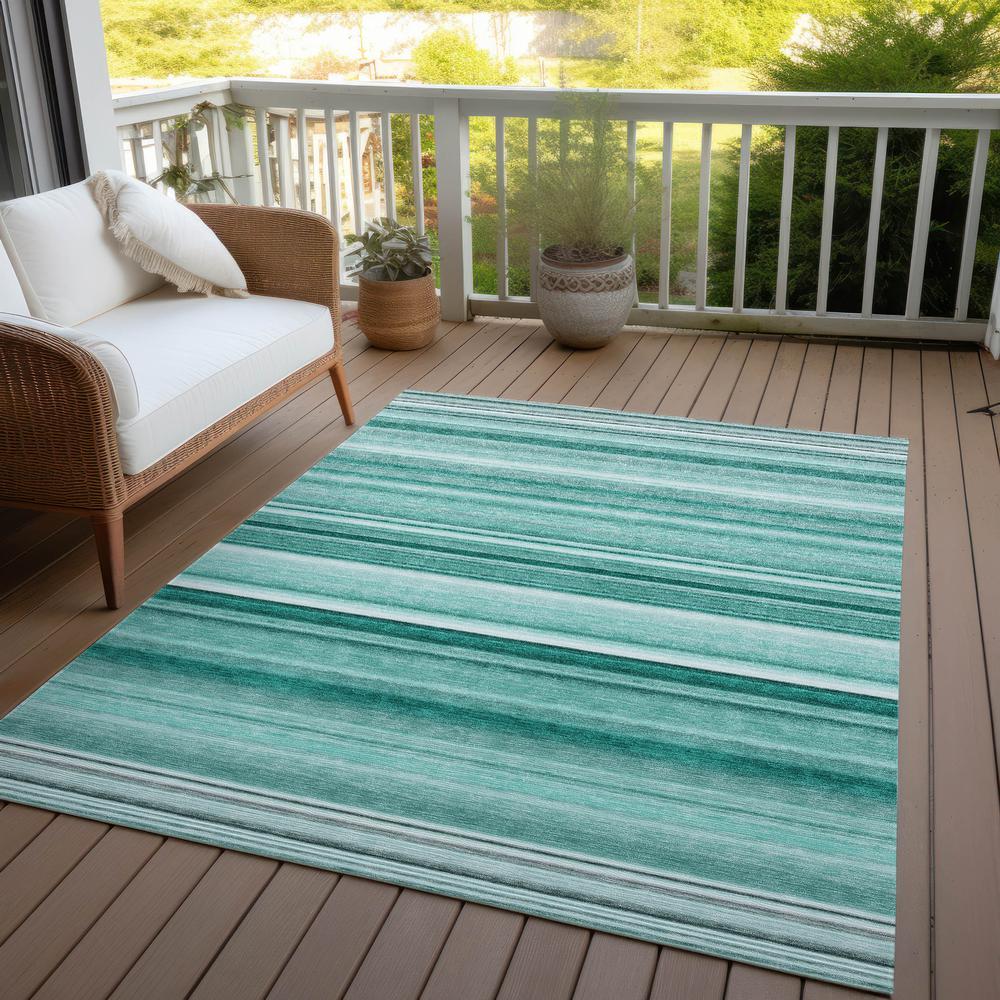 Chantille ACN529 Teal 3' x 5' Rug. Picture 8