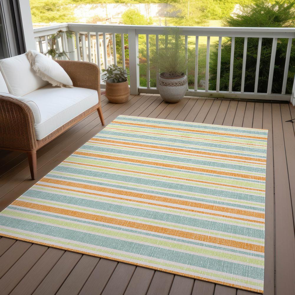 Chantille ACN531 Orange 3' x 5' Rug. Picture 8