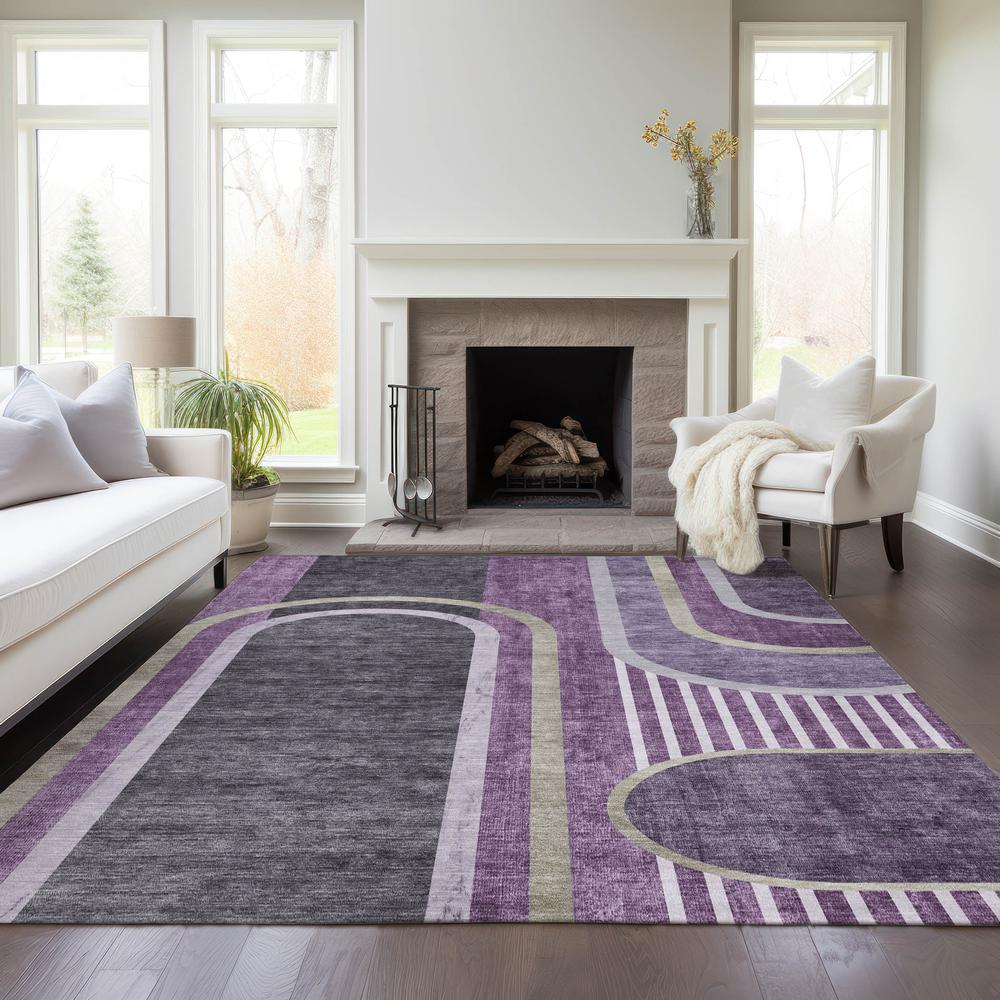 Chantille ACN532 Purple 3' x 5' Rug. Picture 7