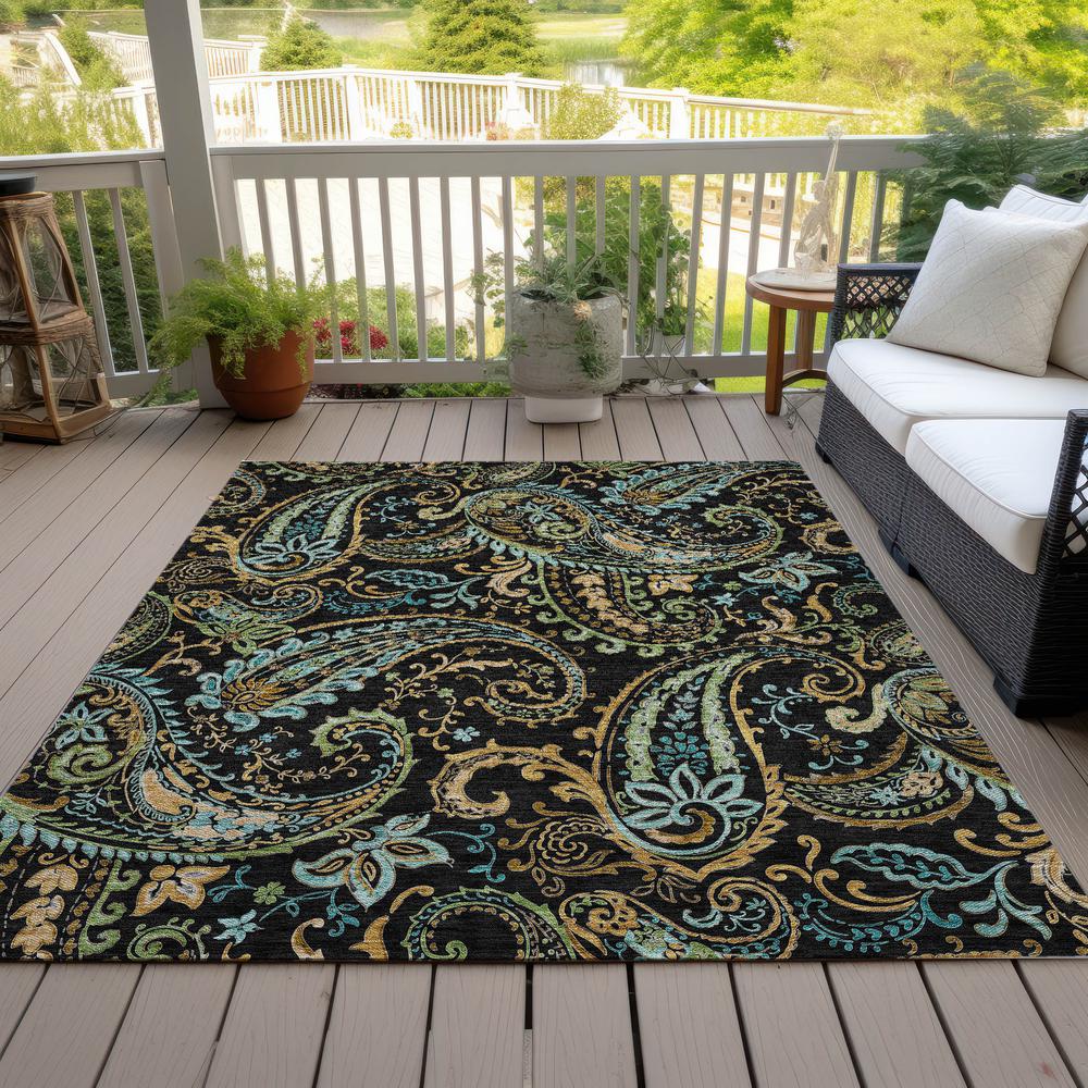 Chantille ACN533 Black 3' x 5' Rug. Picture 8