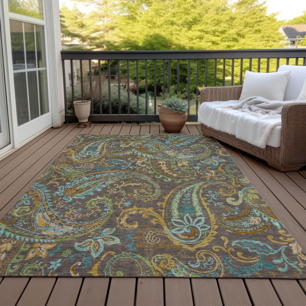 Chantille ACN533 Brown 3' x 5' Rug. Picture 8