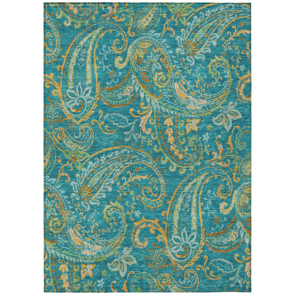 Chantille ACN533 Teal 3' x 5' Rug. Picture 1