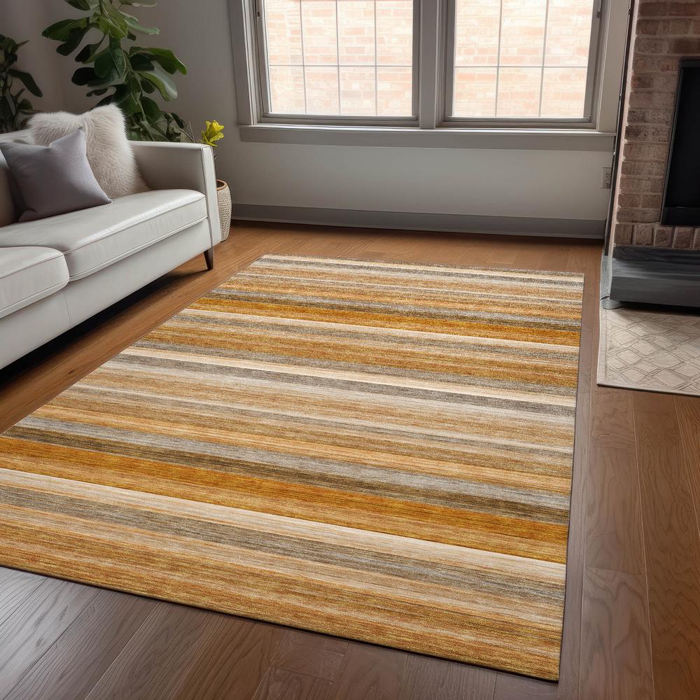 Chantille ACN535 Orange 3' x 5' Rug. Picture 7