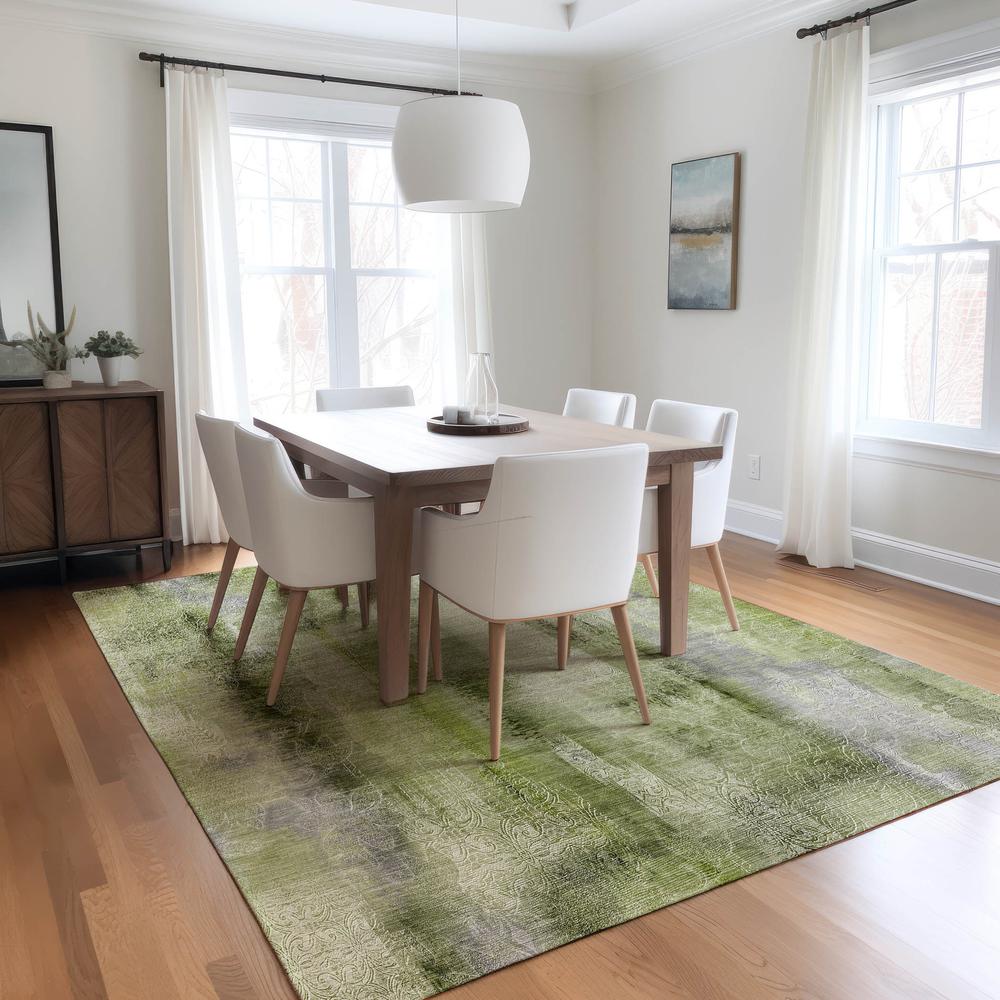 Chantille ACN537 Green 3' x 5' Rug. Picture 6