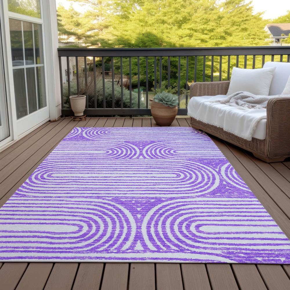 Chantille ACN540 Purple 3' x 5' Rug. Picture 8