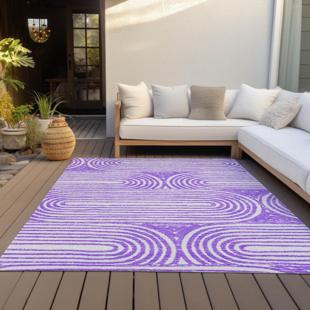 Chantille ACN540 Purple 3' x 5' Rug. Picture 9