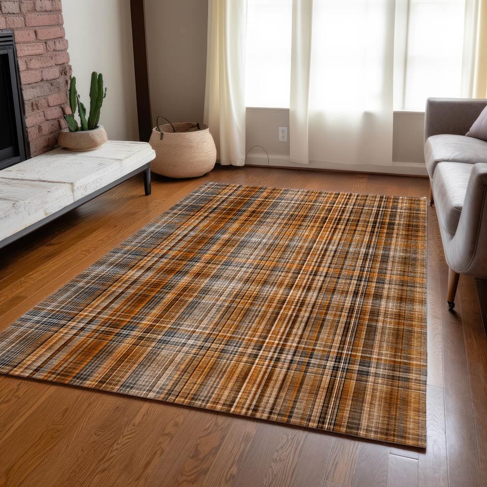 Chantille ACN541 Orange 3' x 5' Rug. Picture 7