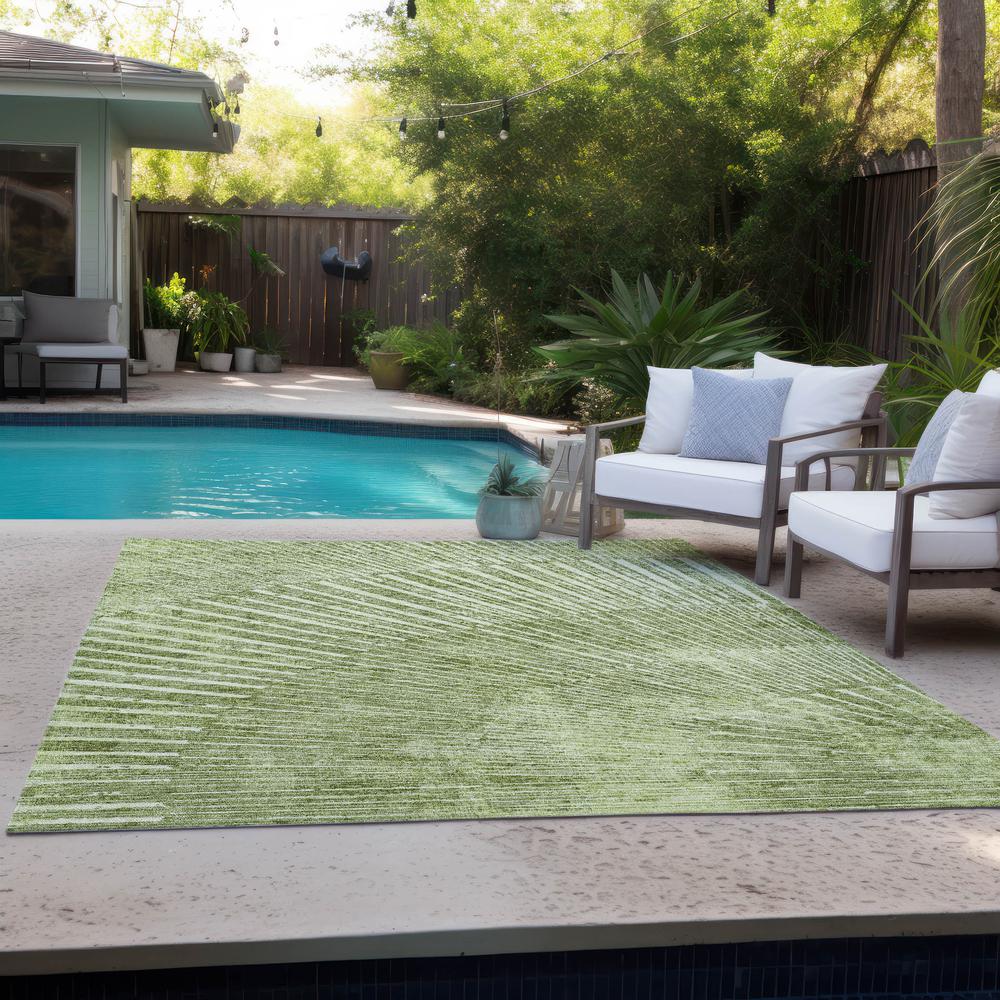 Chantille ACN542 Green 3' x 5' Rug. Picture 9