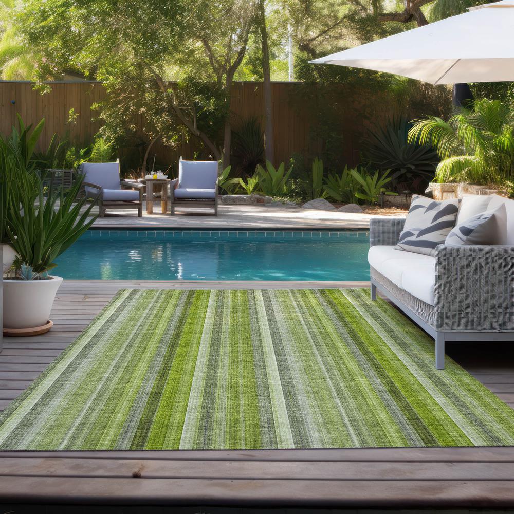Chantille ACN543 Green 3' x 5' Rug. Picture 9