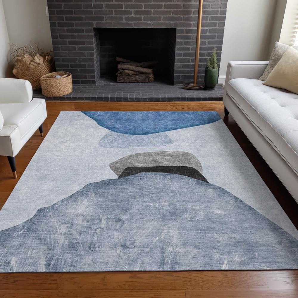 Chantille ACN547 Blue 3' x 5' Rug. Picture 6