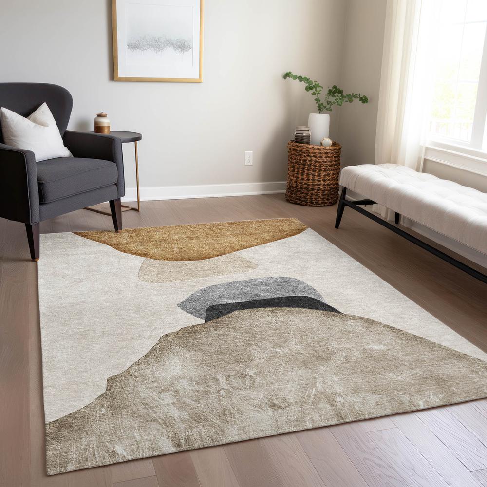Chantille ACN547 Brown 3' x 5' Rug. Picture 7