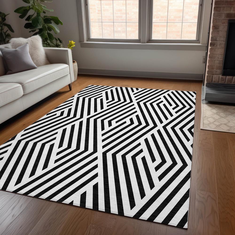 Chantille ACN550 Black 3' x 5' Rug. Picture 6