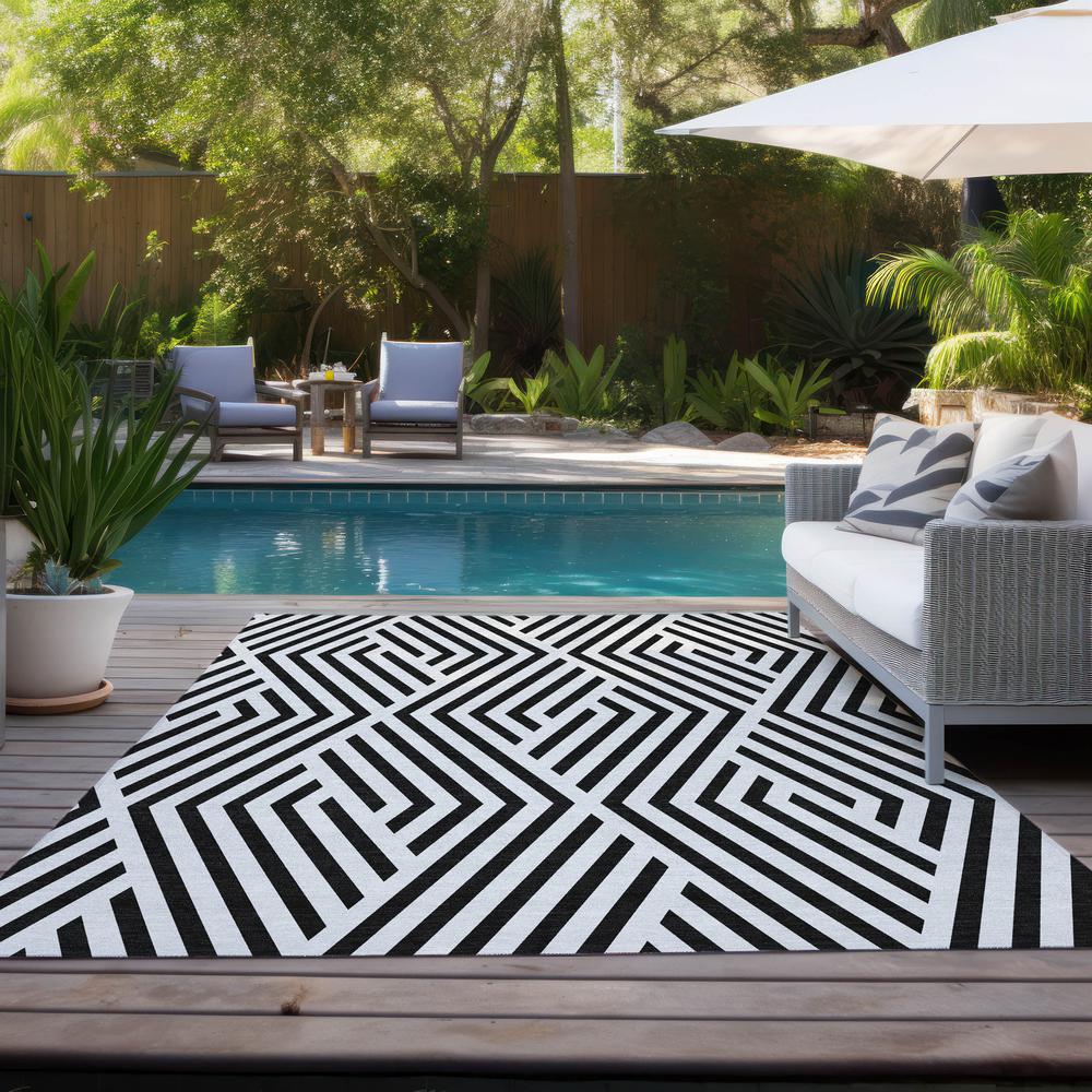 Chantille ACN550 Black 3' x 5' Rug. Picture 9