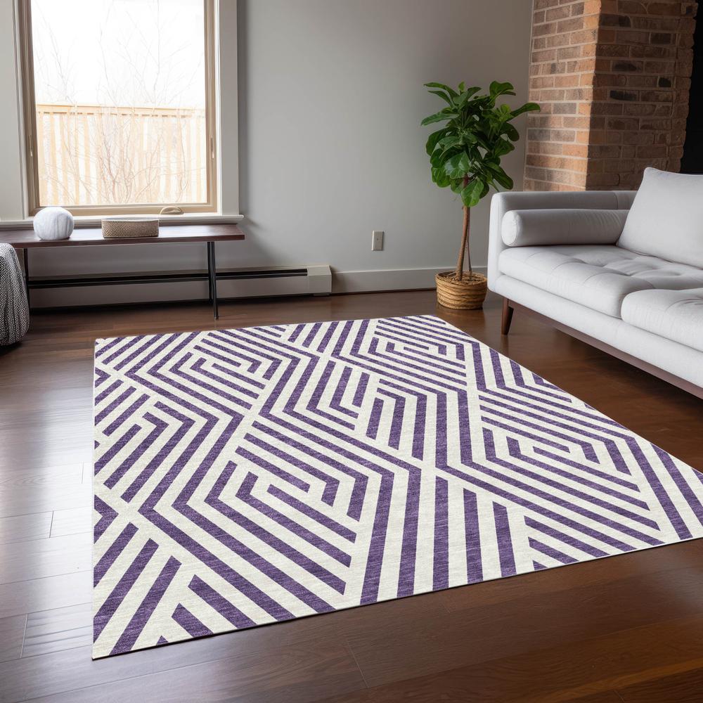 Chantille ACN550 Purple 3' x 5' Rug. Picture 6