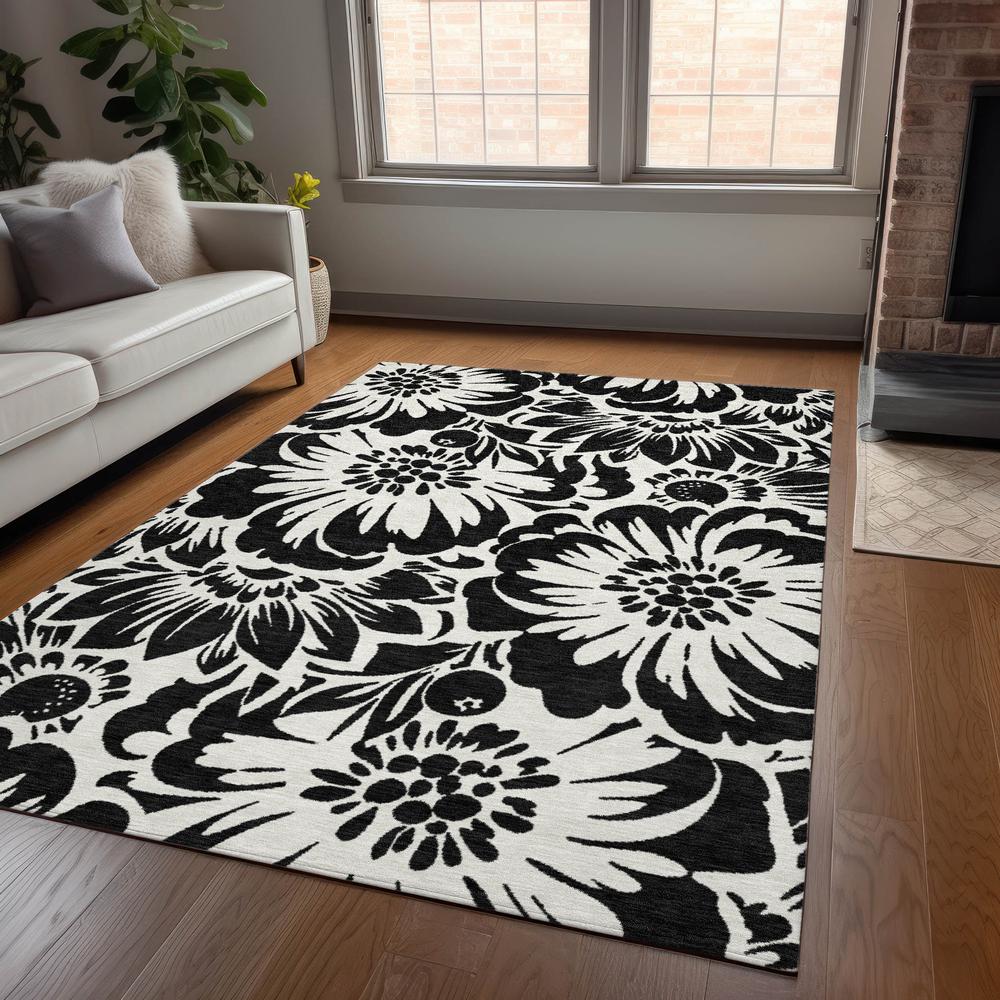 Chantille ACN551 Black 3' x 5' Rug. Picture 6