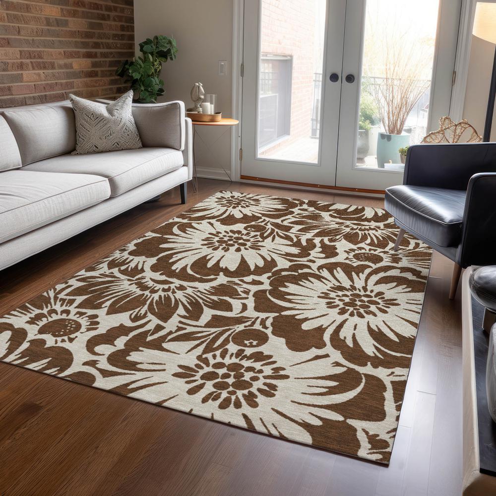 Chantille ACN551 Brown 3' x 5' Rug. Picture 6