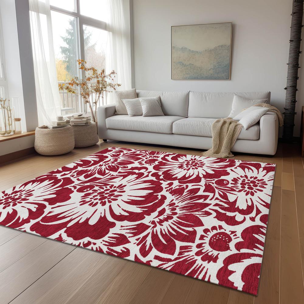 Chantille ACN551 Red 3' x 5' Rug. Picture 7