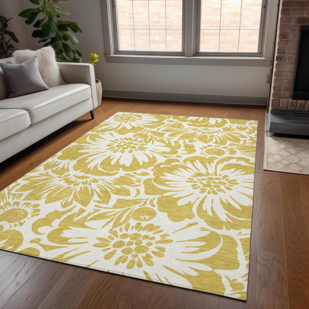 Chantille ACN551 Gold 3' x 5' Rug. Picture 6