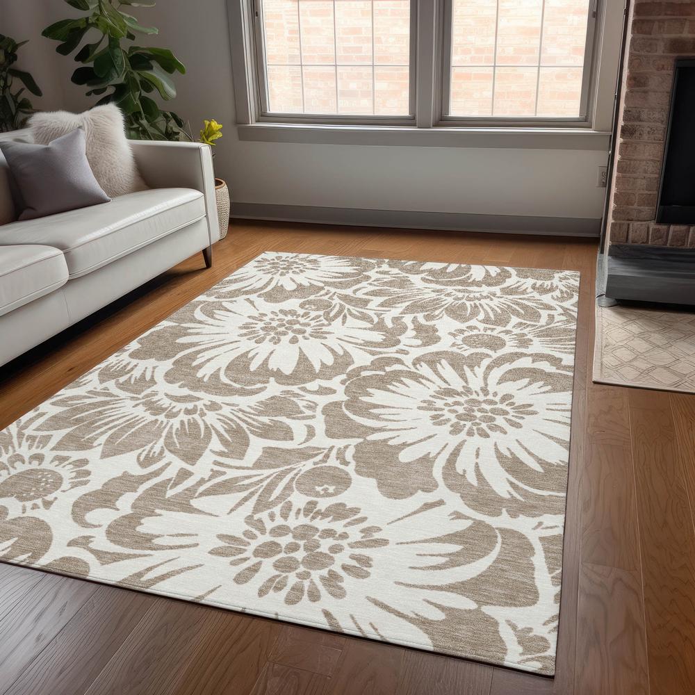 Chantille ACN551 Brown 3' x 5' Rug. Picture 6