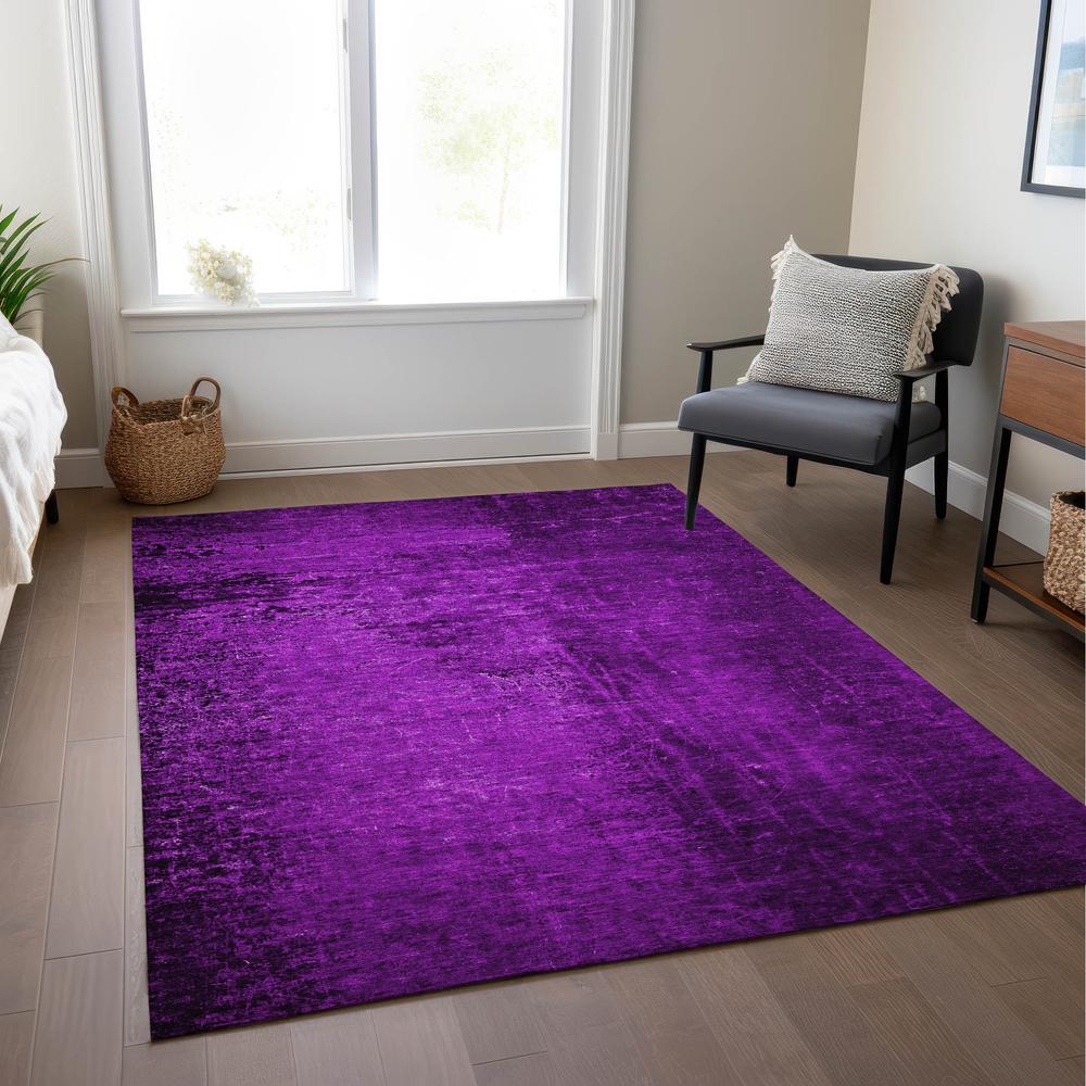 Chantille ACN554 Purple 3' x 5' Rug. Picture 7