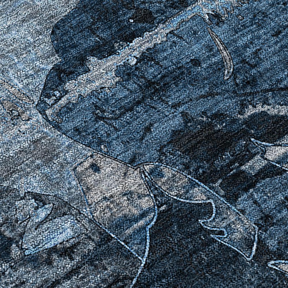 Chantille ACN555 Blue 2'3" x 7'6" Rug. Picture 5