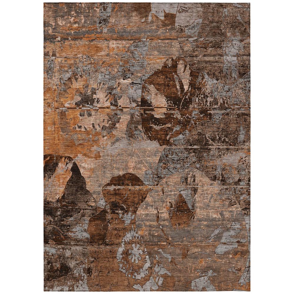 Chantille ACN555 Orange 3' x 5' Rug. Picture 1