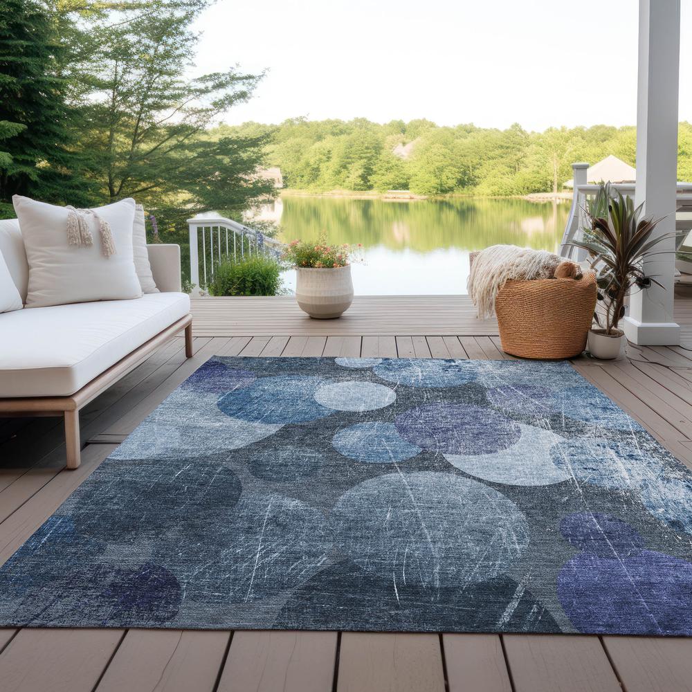 Chantille ACN556 Blue 3' x 5' Rug. Picture 9