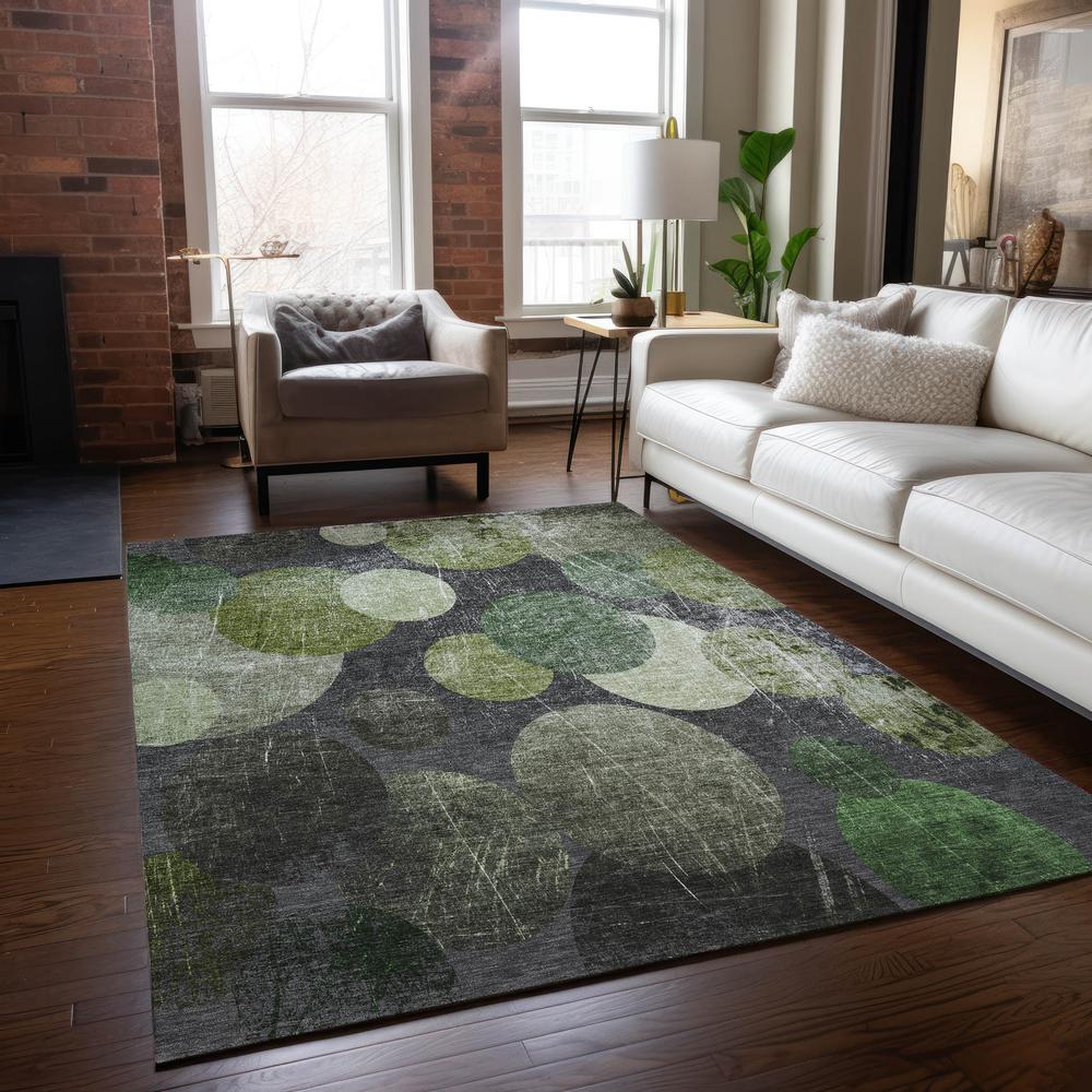 Chantille ACN556 Green 3' x 5' Rug. Picture 7