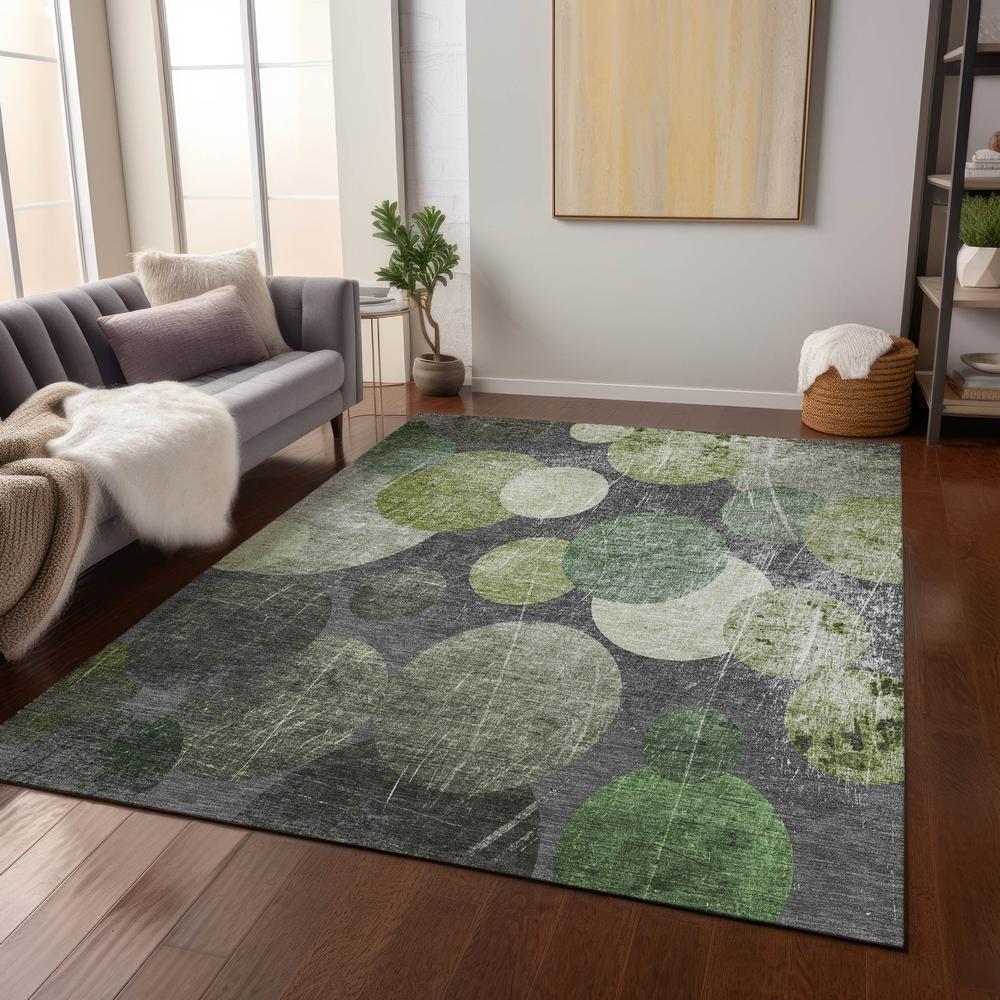 Chantille ACN556 Green 3' x 5' Rug. Picture 8